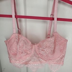 Victoria Secret Dream Angels Pushup Bra Pink Lace